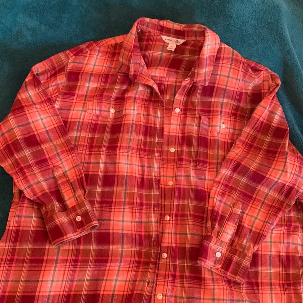 Worn once Flannel shirt